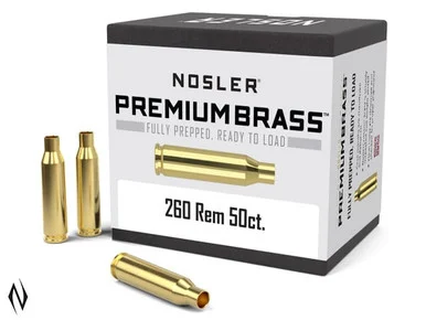 NOSLER PREMIUM BRASS 260 REM 50PK