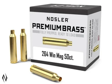 NOSLER PREMIUM BRASS 264 WIN 50PK