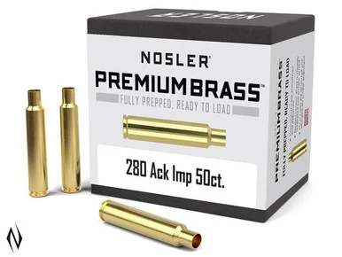 NOSLER PREMIUM BRASS 280 ACKLEY IMP 50PK