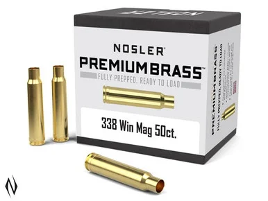 NOSLER PREMIUM BRASS 338 WIN MAG 50PK