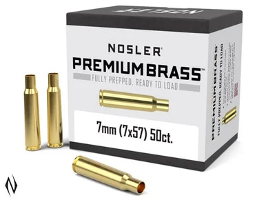 NOSLER PREMIUM BRASS 7X57 MAUSER 50PK