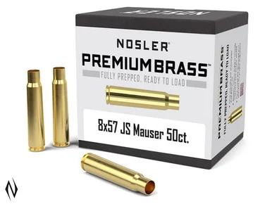 NOSLER PREMIUM BRASS 8X57 JS MAUSER 50PK