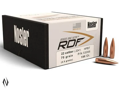 NOSLER RDF 224 70GR HPBT 100PK