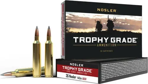 NOSLER TROPHY GRADE LR 26 NOSLER 142GR ABLR 20RD