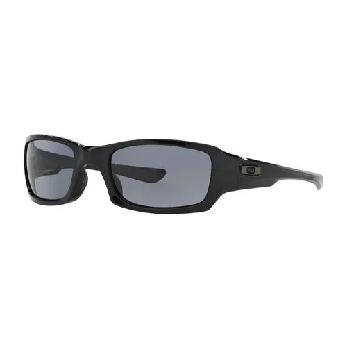 Oakley Men’s Fives Squared Rectangular Sunglasses, Polished Black