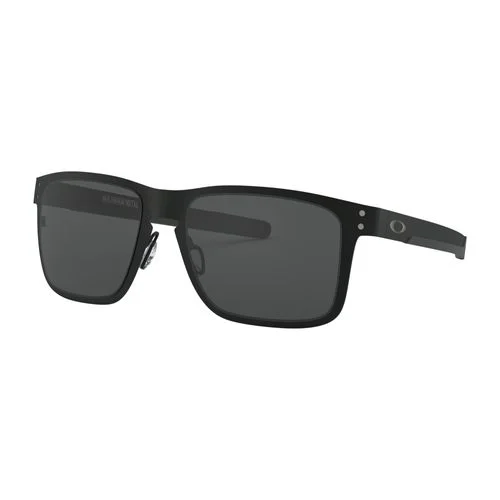 Oakley OO4123 Holbrook Metal Men’s Sunglasses – Matte Black/Grey