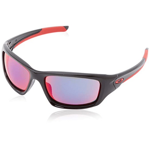 Oakley Valve Sunglasses Polished Black Frame Positive Red Iridium Lens