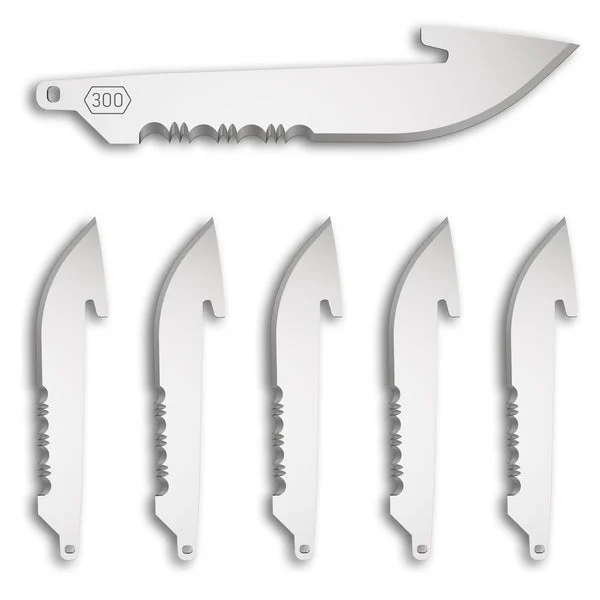 OD EDGE DROP-PT 3.0" SRTD BLADE 6PK