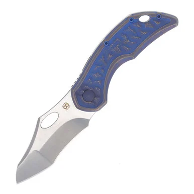 Olamic Busker Gusto B178 G Folding Knife 2.37in Plain Volcanic Blue B178G