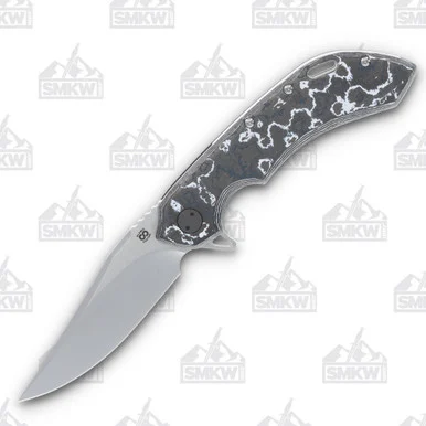 Olamic Wayfarer 247 Folding Knife T-064B White Storm FatCarbon T064B