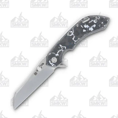 Olamic Wayfarer 247 Folding Knife T-068W White Storm FatCarbon/Frosty T068W