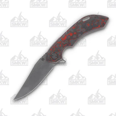 Olamic Wayfarer 247 Folding Knife T-072B Lava Flow FatCarbon/Kinetic Mist T072B