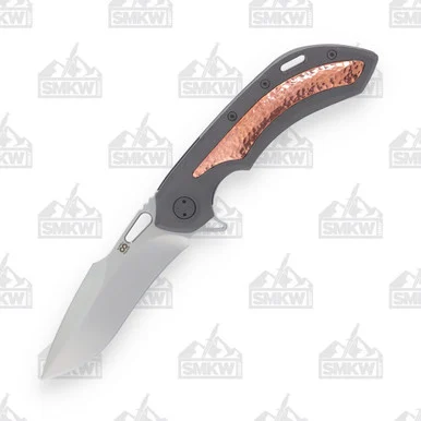 Olamic Wayfarer 247 Folding Knife T691-H Dark Blast/Hammered Copper T691H