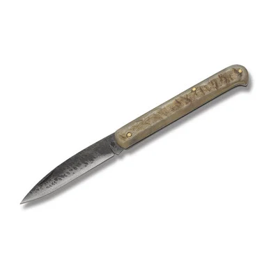 Old Forge Rams Horn Folding Knife 3.5in Spear Point Blade OF031