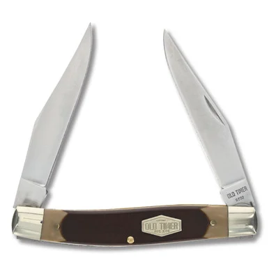 Old Timer Brown Sawcut Small Game Muskrat Folding Knife SCT77