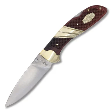 Old Timer Textured Wood Large Lockback SCT32