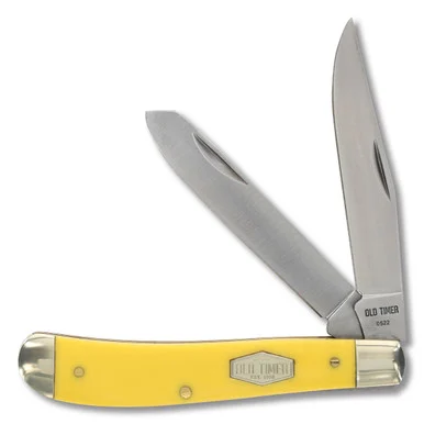 Old Timer Yellow Delrin Senior Stockman Pocket Knife SCT8OTY