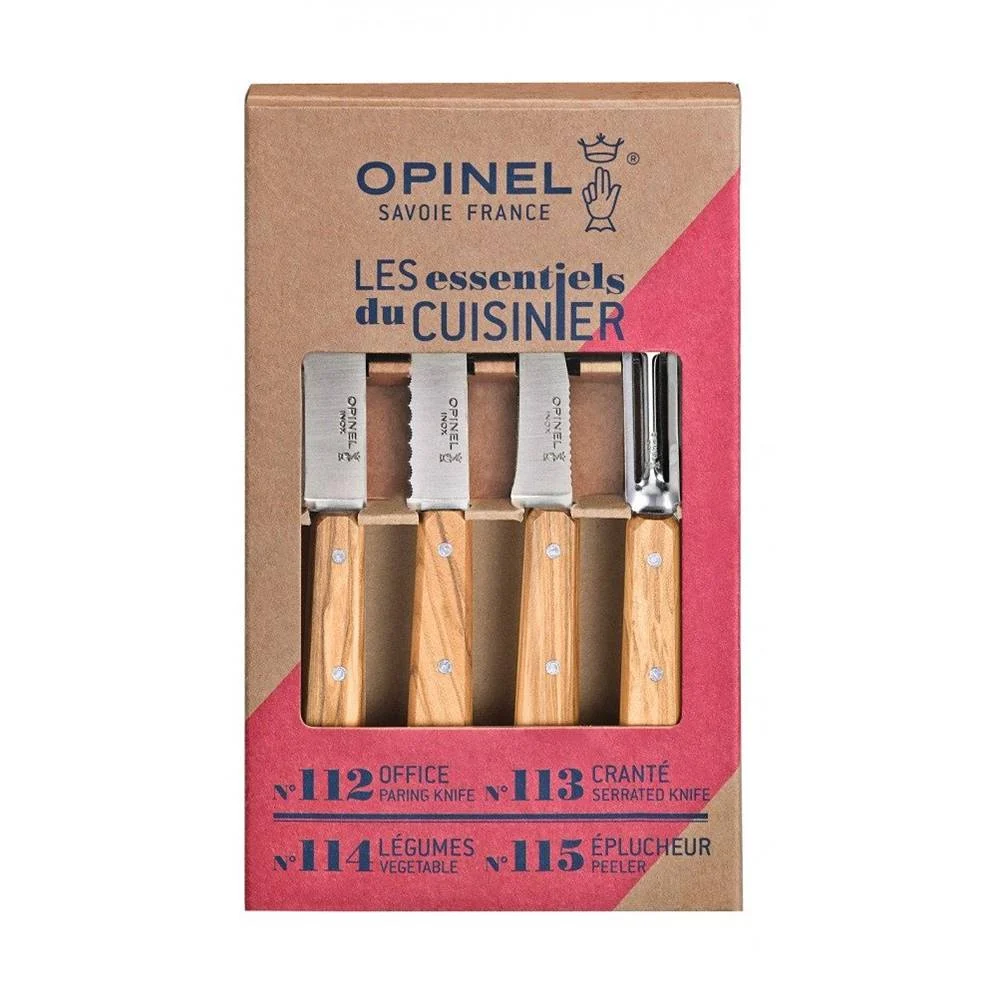 Opinel 002163 Kitchen Essentials Set – Olivewood