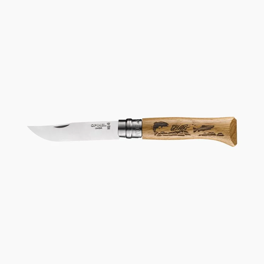 Opinel #08 Folding Knife – ‘Animalia – Fish’