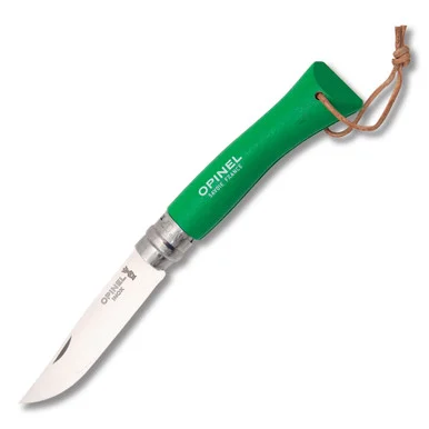 Opinel No.07 Colorama Green Stainless Steel Folding Knife OP002210