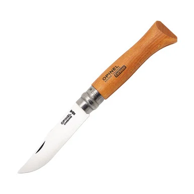 Opinel No. 09 Folding Knife Carbon Blade Beechwood Handle OP000623CP