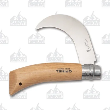 Opinel No 10 Folding Knife 3.25in Plain Beechwood Billhook OP000657CP