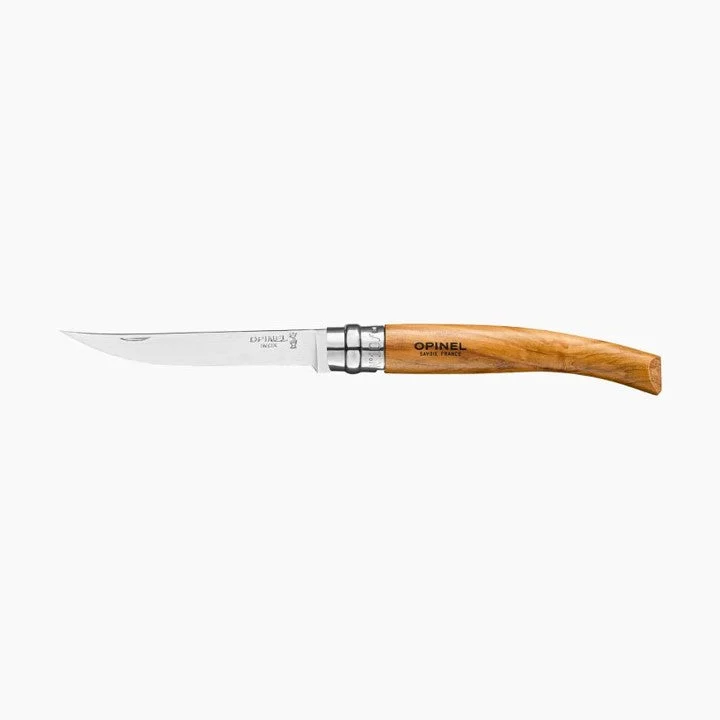 Opinel Slim Knife #8 Olivewood – 8 cm (3.15″)