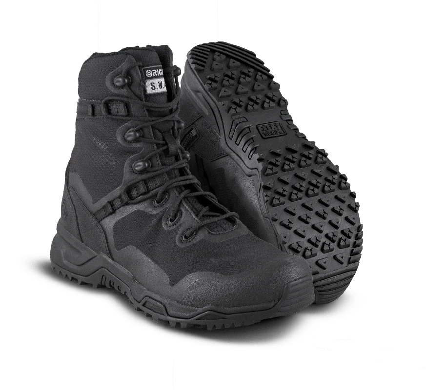 Original SWAT 177001 Tactical Police Alpha Fury 8″ Boots