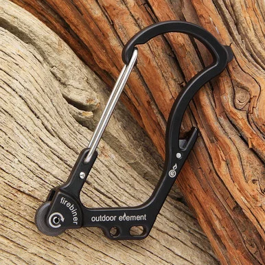 Outdoor Element Firebiner with Spartan Fire