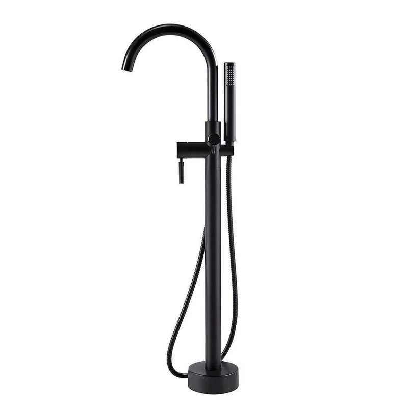 Ove Decors Single Handle Floor Mount Filler in Matte Black | Ferguson