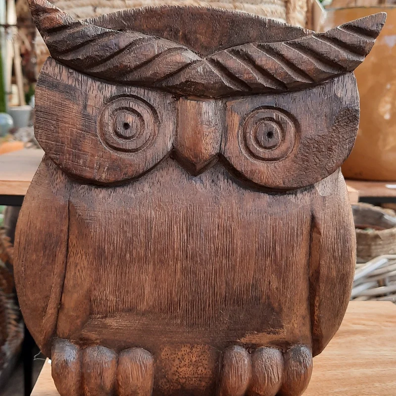 Owl Wood Dost (16.5×3.5x21cm)