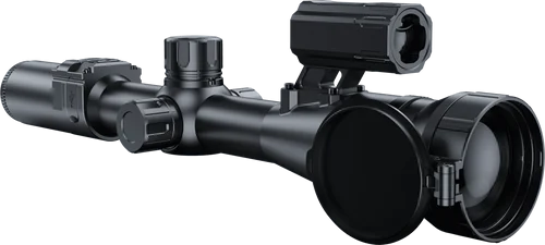 PArd Pantera 640 LRF ThermalScope Black 3.3x 50mm Multi Reticle, Digital 2x/4x/6x/8x Zoom, 640x512, 50 Hz Resolution, Features Laser Rangefinder