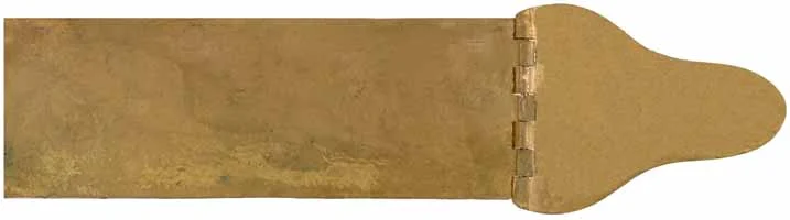 patchbox for U. S. Model 1803 Harper's Ferry Rifle, brass, 7" overall length