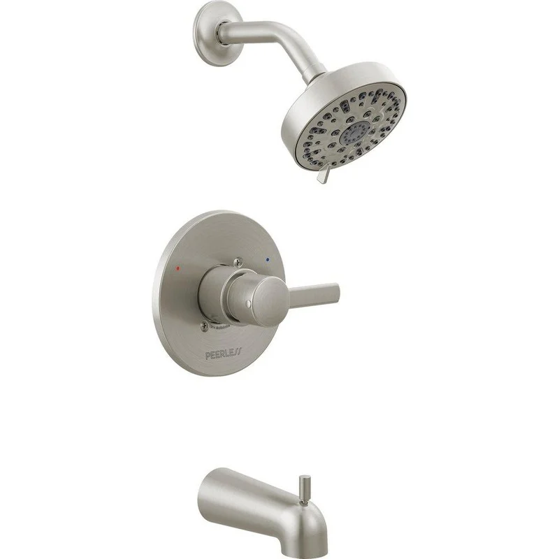 Peerless Precept One Handle Single Function Bathtub & Shower Faucet in Brushed Nickel (Trim Only) | Ferguson