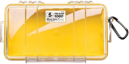 Pelican Micro Case YelloClear Polycarbonate 9.88" Long