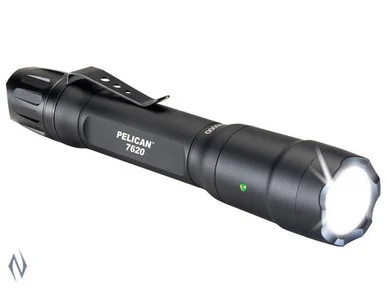 PELICAN TORCH 7620 LED BLACK 1124 LUM 3 X CR123 / 2 X AA