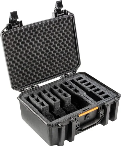 PELICAN VAULT V300 LARGE-5 PISTOL CSE PRE CUT FOAM BLK