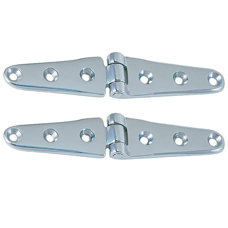 Perko 8 Chrome Plated Bronze Strap Hinges [0120DP3CHR]