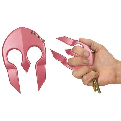 Personal Security Products Spartan Protection Keychain Impact Reistant Polymer Pink