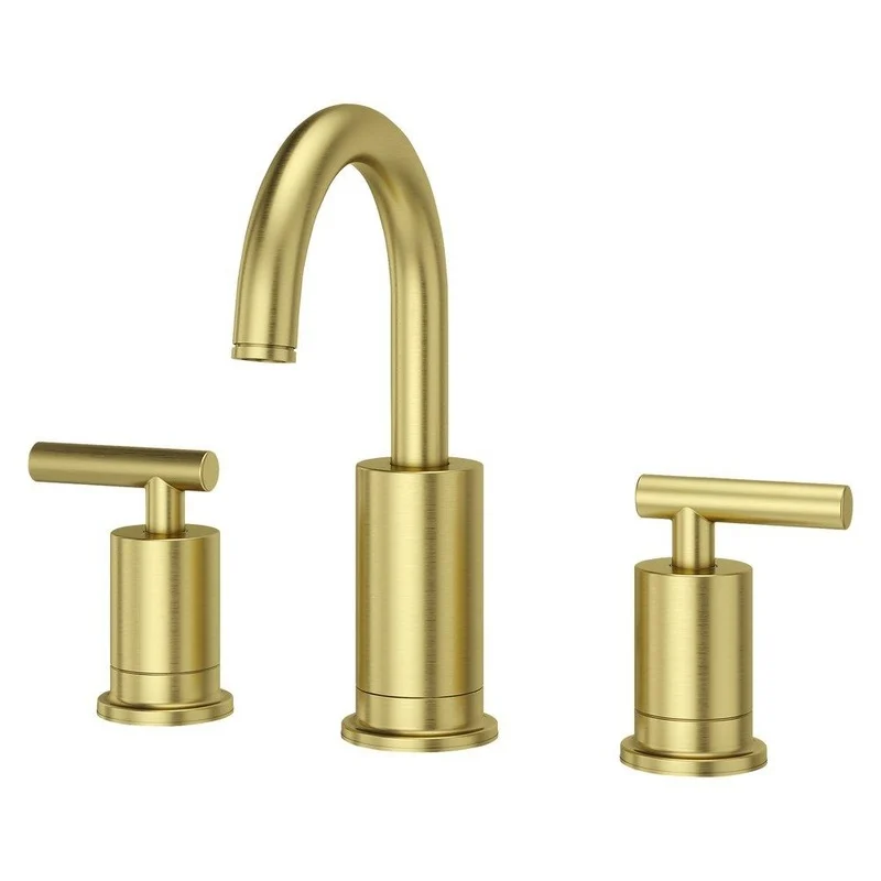 Pfister Contempra Two Handle Widespread Bathroom Sink Faucet in Brushed Gold | Ferguson
