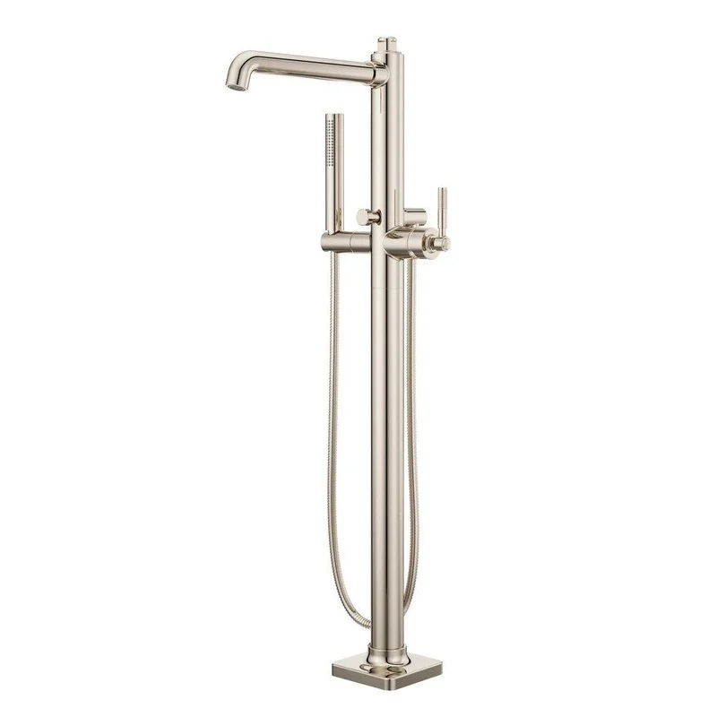 Pfister Hillstone Single Handle Lever Floor Mount Filler in Polished Nickel (Trim Only) | Ferguson