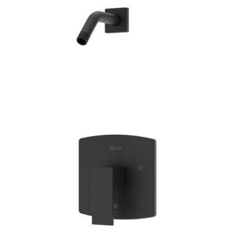Pfister Pfirst Modern Single Handle Shower Faucet in Matte Black (Trim Only) | Ferguson