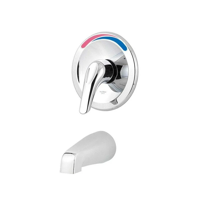 Pfister Pfirst Series Single Handle Wall Mount Tub Filler in Polished Chrome | Ferguson