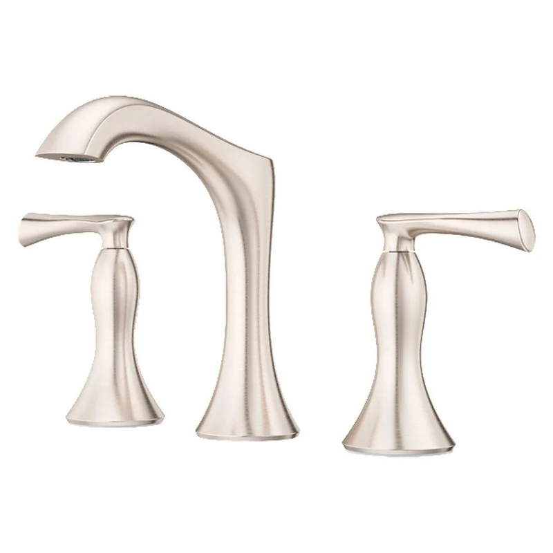 Pfister Rhen Two Handle Widespread Bathroom Sink Faucet in Brushed Nickel | Ferguson