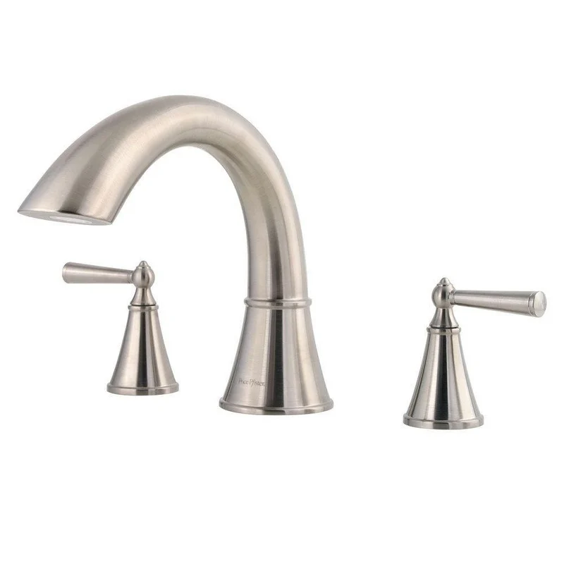 Pfister Saxton Two Handle Roman Tub Faucet in Brushed Nickel (Trim Only) | Ferguson