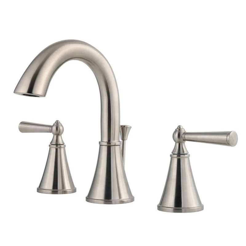 Pfister Saxton Two Handle Widespread Bathroom Sink Faucet in Brushed Nickel | Ferguson