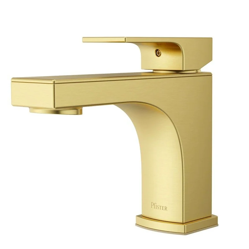 Pfister Single Handle Monoblock Bathroom Sink Faucet in Brushed Gold | Ferguson
