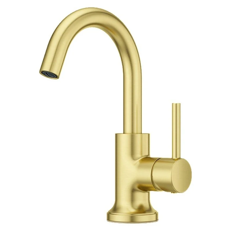 Pfister Tenet Single Handle Monoblock Bathroom Sink Faucet in Brushed Gold | Ferguson