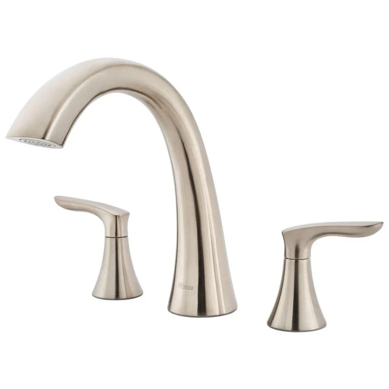 Pfister Weller Two Handle Roman Tub Faucet in Brushed Nickel (Trim Only) | Ferguson