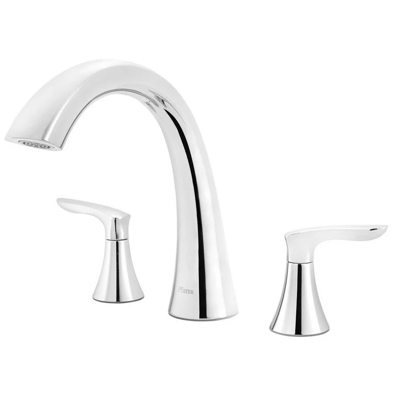 Pfister Weller Two Handle Roman Tub Faucet in Polished Chrome (Trim Only) | Ferguson